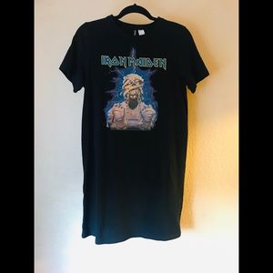 Iron Maiden T-shirt Dress Sz 6 H&M Divided